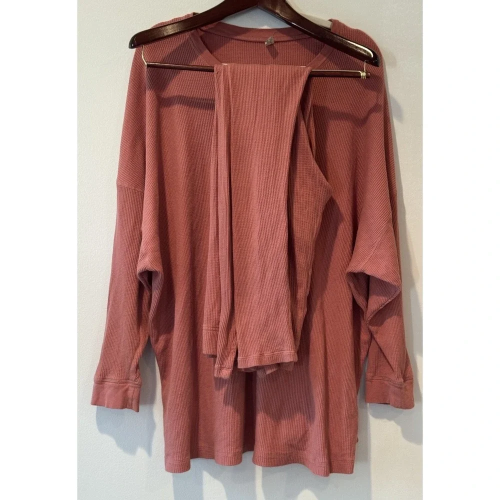 Free People Intimately Pajamas Set Knit Top & Leggings Lounge Early Night Small‎